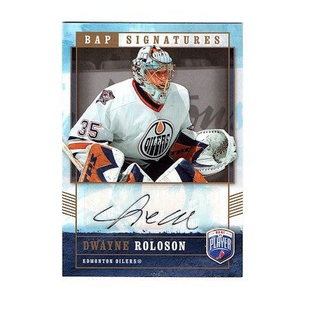 2006-07 Be A Player Signatures #RO Dwayne Roloson (50-X14-OILERS)