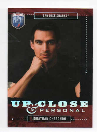 2006-07 Be A Player Up Close and Personal #UC23 Jonathan Cheechoo (10-X70-SHARKS)