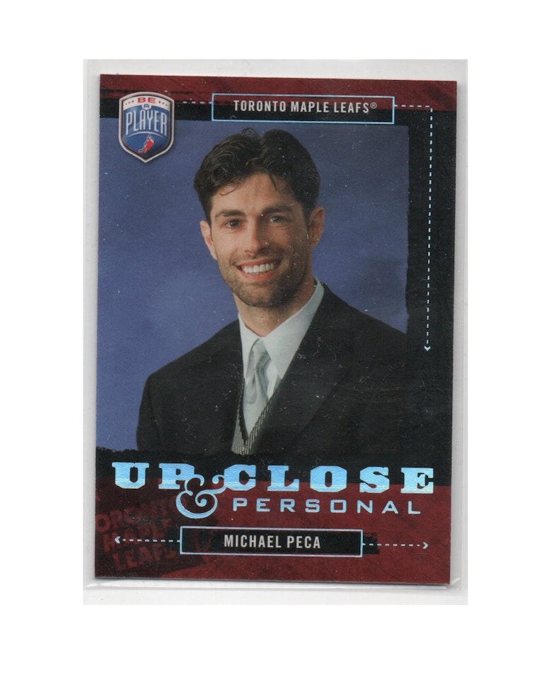 2006-07 Be A Player Up Close and Personal #UC36 Michael Peca (10-X158-MAPLE LEAFS)