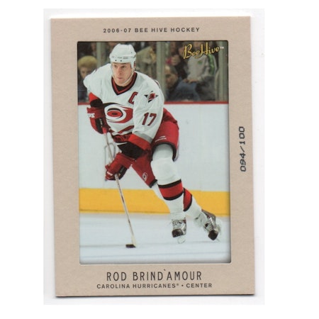 2006-07 Beehive Matte #84 Rod Brind`Amour (40-X208-HURRICANES)