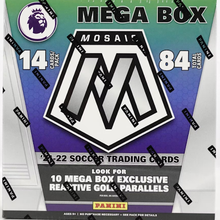 2021-22 Panini Mosaic Premier League Soccer (Mega Box)