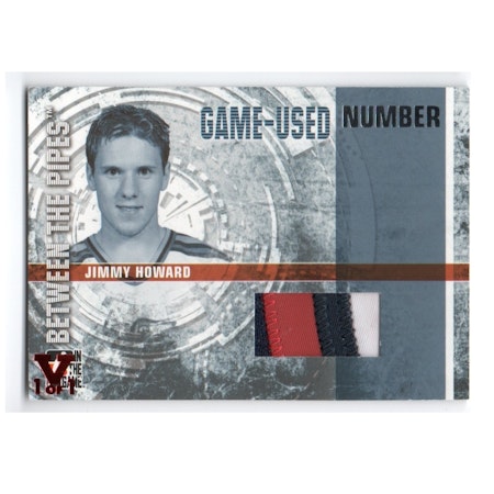 2006-07 Between The Pipes Numbers #GUN36 Jimmy Howard (100-X16-RED WINGS)