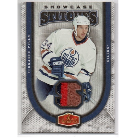 2006-07 Flair Showcase Stitches #SSFP Fernando Pisani (25-X234-GAMEUSED-OILERS)