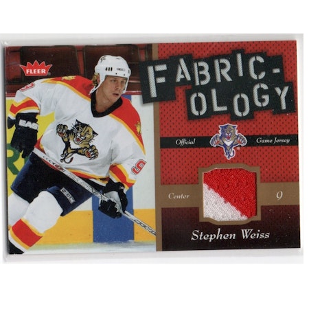 2006-07 Fleer Fabricology #FSW Stephen Weiss (25-X235-GAMEUSED-NHLPANTHERS)