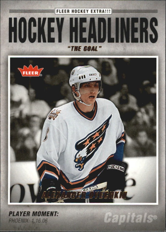 2006-07 Fleer Hockey Headliners #HL16 Alexander Ovechkin (10-X60-CAPITALS)