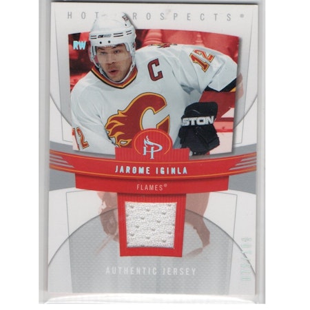 2006-07 Hot Prospects Red Hot #15 Jarome Iginla JSY (40-X229-GAMEUSED-SERIAL-FLAMES)