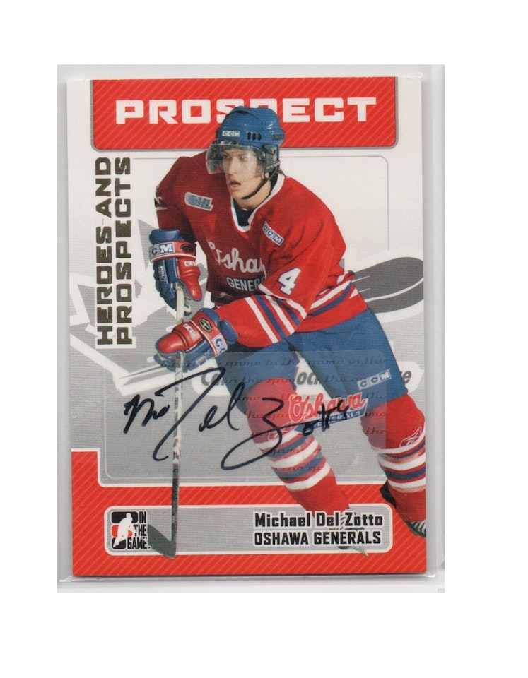 2006-07 ITG Heroes and Prospects Autographs #AMDZ Michael Del Zotto (40-X199-OTHERS)