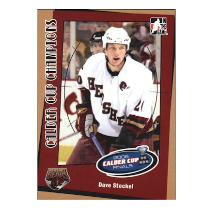 2006-07 ITG Heroes and Prospects Calder Cup Champions #CC08 Dave Steckel (10-X214-CAPITALS)