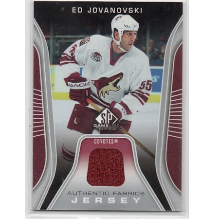 2006-07 SP Game Used Authentic Fabrics #AFEJ Ed Jovanovski (40-X186-COYOTES)