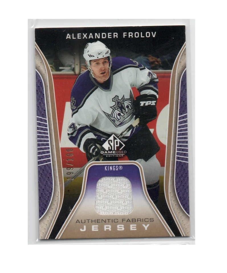2006-07 SP Game Used Authentic Fabrics Parallel #AFAF Alexander Frolov (50-X64-NHLKINGS)