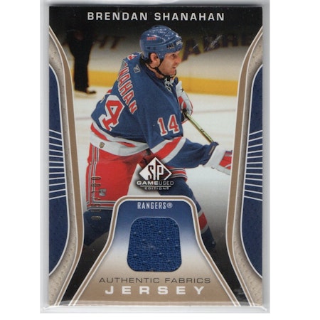 2006-07 SP Game Used Authentic Fabrics Parallel #AFBS Brendan Shanahan (50-X228-GAMEUSED-SERIAL-RANGERS)