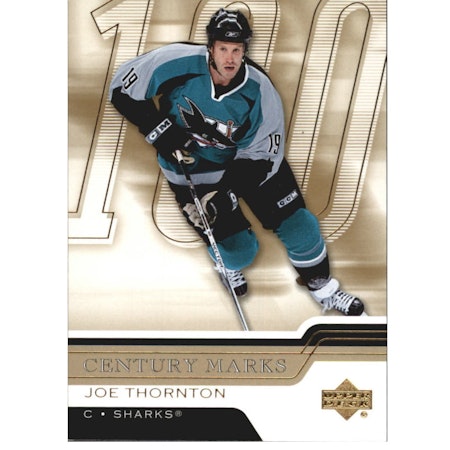 2006-07 Upper Deck Century Marks #CM1 Joe Thornton (20-X90-SHARKS)