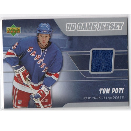 2006-07 Upper Deck Game Jerseys #JTP Tom Poti (25-X235-GAMEUSED-RANGERS)