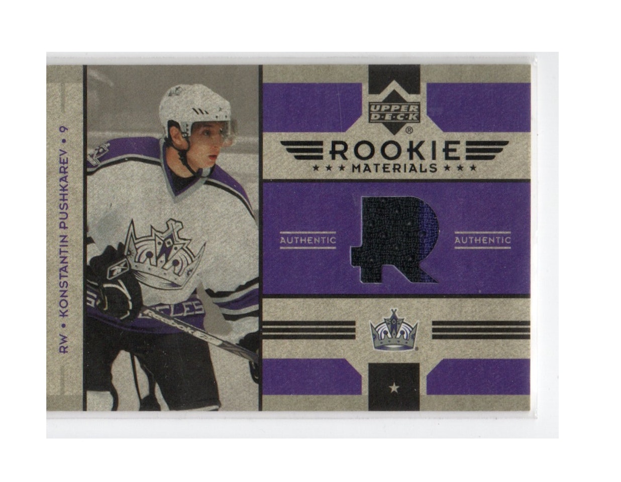 2006-07 Upper Deck Rookie Materials #RMKP Konstantin Pushkarev (30-X283-NHLKINGS)