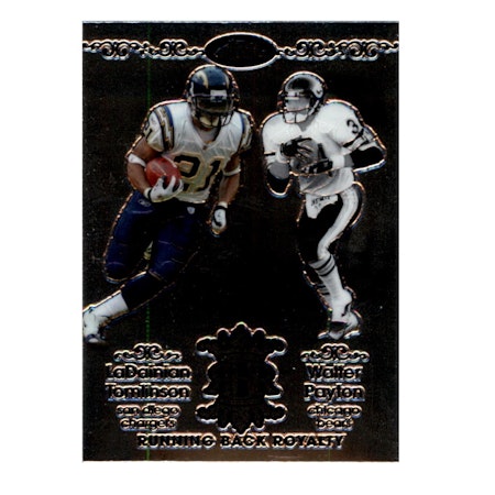 2007 Topps Chrome Running Back Royalty #TP LaDainian Tomlinson Walter Payton (40-X278-NFLCHARGERS+NFLBEARS)