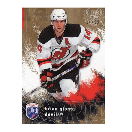 2007-08 Be A Player Player's Club #117 Brian Gionta (15-X139-DEVILS)