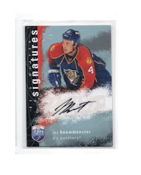 2007-08 Be A Player Signatures #SJB Jay Bouwmeester (50-X263-NHLPANTHERS)