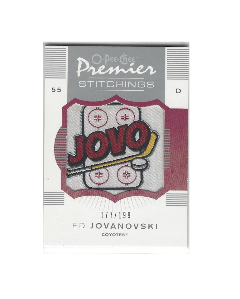 2007-08 OPC Premier Stitchings #PSEJ Ed Jovanovski (50-123x7-COYOTES)