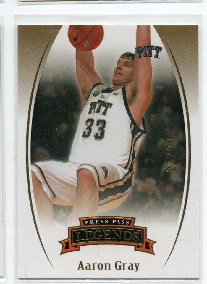 2007-08 Press Pass Legends Gold #8 Aaron Gray (30-X305-NBABULLS)