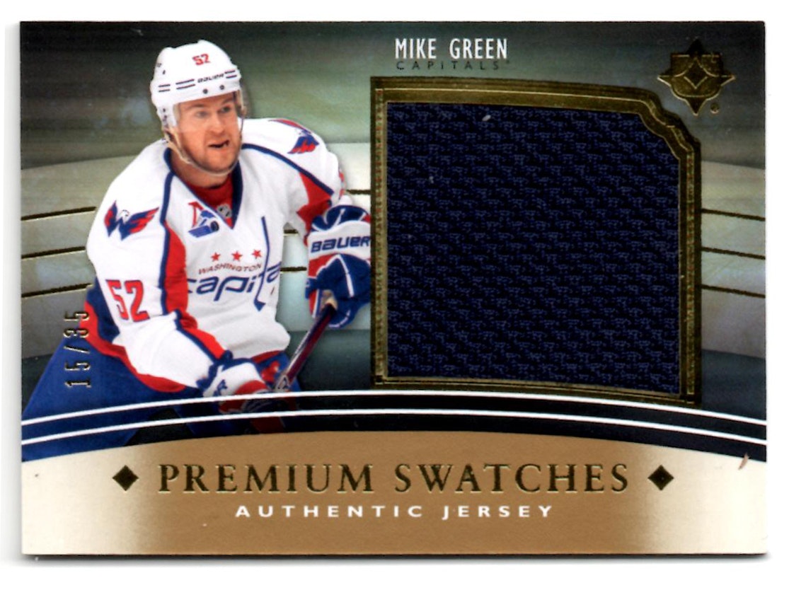 2011-12 Ultimate Collection Premium Swatches #PSGR Mike Green (80-124x7-CAPITALS)