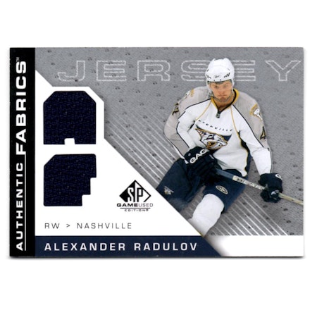 2007-08 SP Game Used Authentic Fabrics #AFAR Alexander Radulov (50-28x2-PREDATORS)