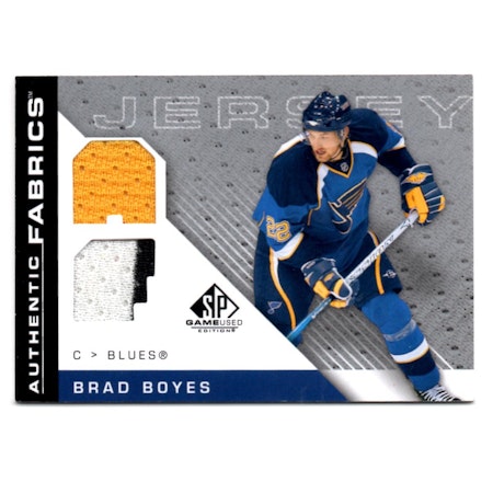 2007-08 SP Game Used Authentic Fabrics #AFBO Brad Boyes (40-29x2-BLUES)