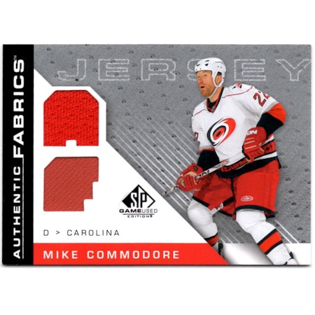 2007-08 SP Game Used Authentic Fabrics #AFCO Mike Commodore (30-28x8-HURRICANES)