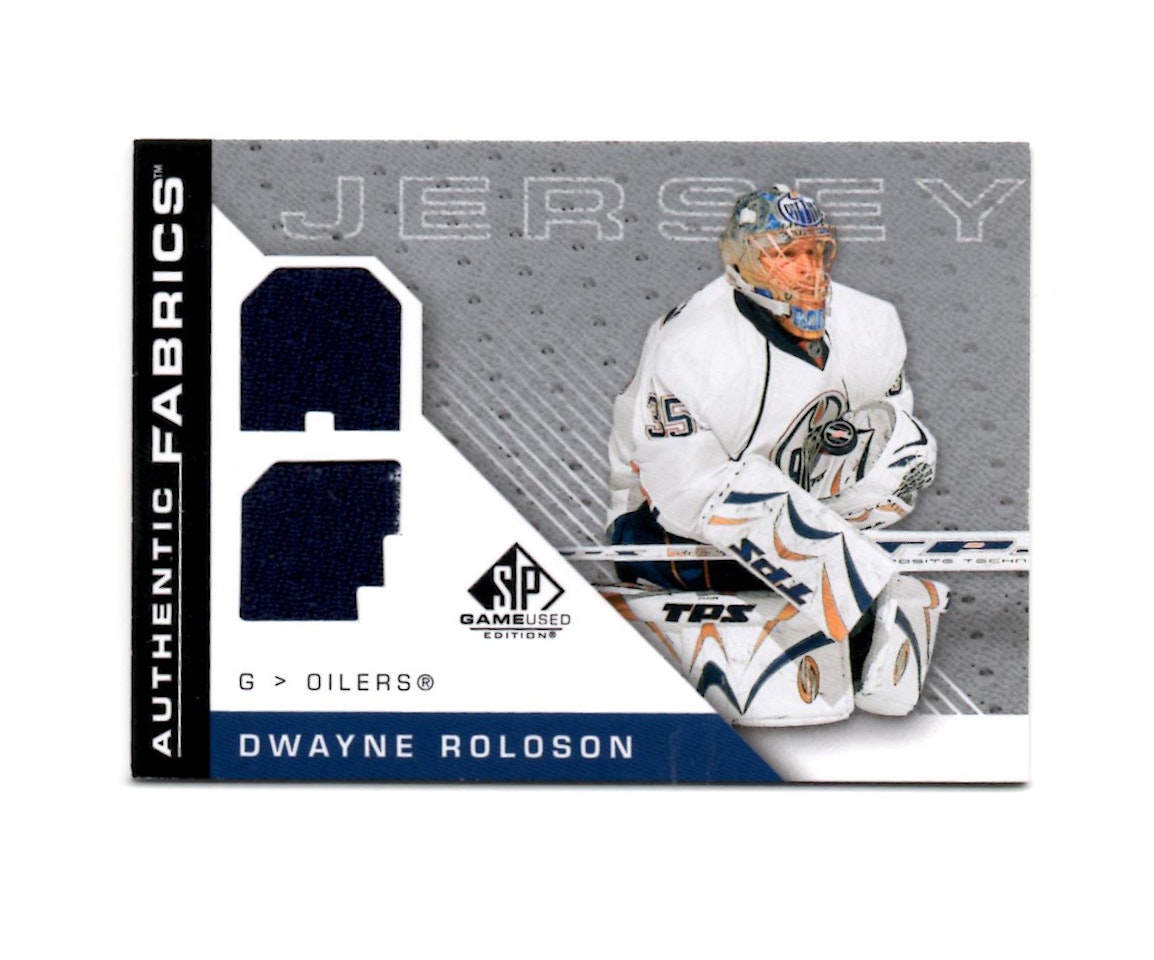 2007-08 SP Game Used Authentic Fabrics #AFDR Dwayne Roloson (40-X135-OILERS)