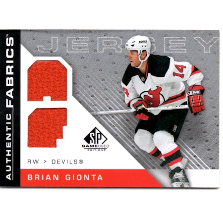 2007-08 SP Game Used Authentic Fabrics #AFGI Brian Gionta (25-X135-DEVILS)