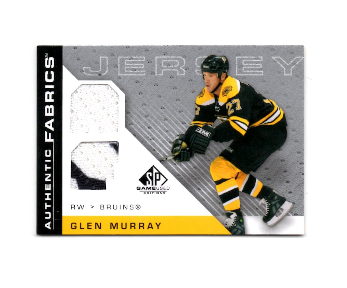 2007-08 SP Game Used Authentic Fabrics #AFGM Glen Murray (40-X135-BRUINS)