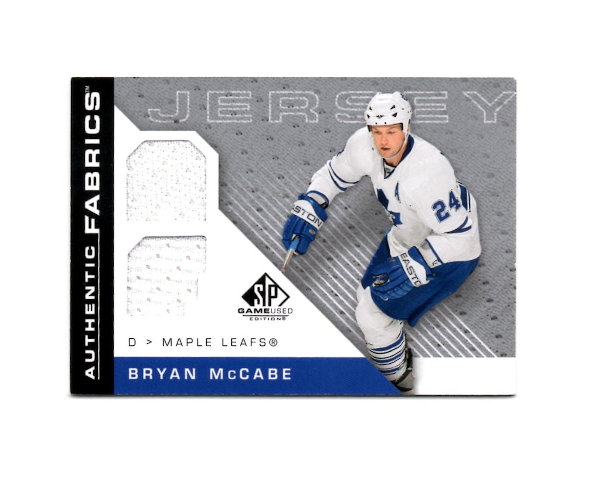 2007-08 SP Game Used Authentic Fabrics #AFMC Bryan McCabe (40-X125-MAPLE LEAFS)