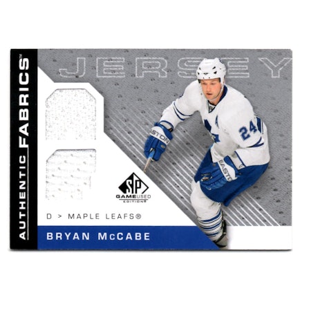 2007-08 SP Game Used Authentic Fabrics #AFMC Bryan McCabe (40-X125-MAPLE LEAFS)