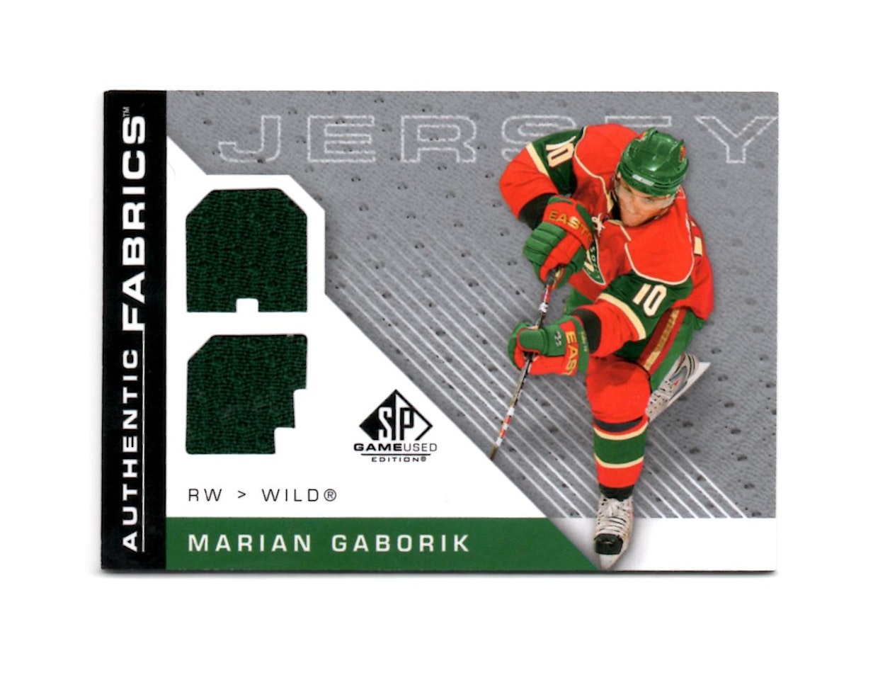 2007-08 SP Game Used Authentic Fabrics #AFMG Marian Gaborik (60-C2-NHLWILD)