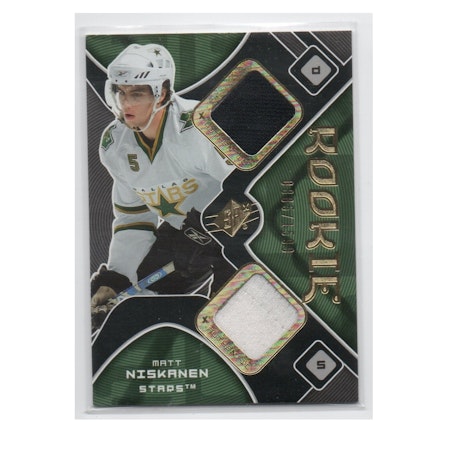 2007-08 SPx #189 Matt Niskanen JSY RC (30-X229-GAMEUSED-SERIAL-RC-NHLSTARS)