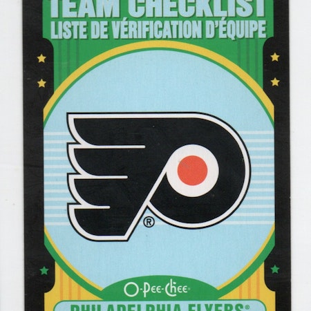 2021-22 O-Pee-Chee Retro Black #572 Philadelphia Flyers (30-X306-FLYERS)