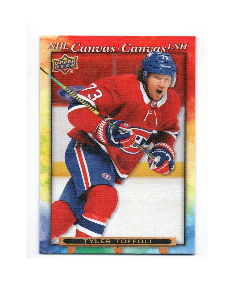 2021-22 Upper Deck Tim Hortons NHL Canvas #C1 Tyler Toffoli (10-X283-CANADIENS)