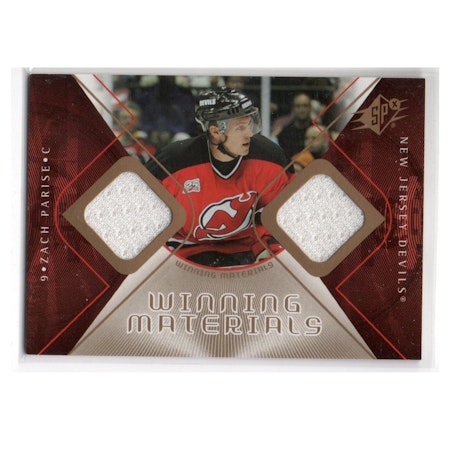 2007-08 SPx Winning Materials #WMZP Zach Parise (30-X225-GAMEUSED-DEVILS)