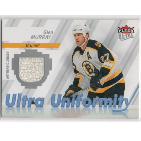 2007-08 Ultra Uniformity #UGM Glen Murray (25-X234-GAMEUSED-BRUINS)