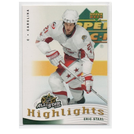 2007-08 Upper Deck All-Star Highlights #AS17 Eric Staal (10-X206-HURRICANES)