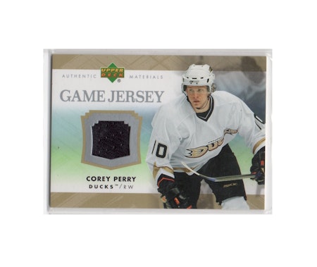 2007-08 Upper Deck Game Jerseys #JPE Corey Perry (50-X1-DUCKS)