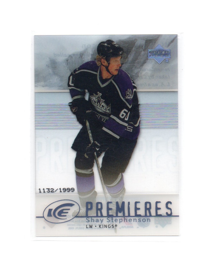 2007-08 Upper Deck Ice #104 Shay Stephenson RC (30-X276-NHLKINGS)