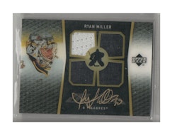 2007-08 Upper Deck Ice Black Ice Jerseys Autographs #BIRM Ryan Miller (250-X123-SABRES)