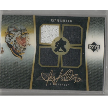 2007-08 Upper Deck Ice Black Ice Jerseys Autographs #BIRM Ryan Miller (250-X123-SABRES)