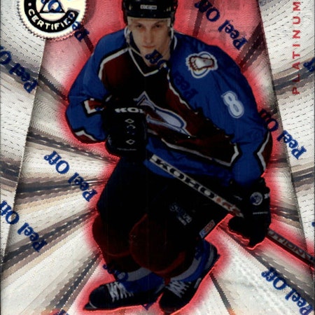 1997-98 Pinnacle Totally Certified Platinum Red #89 Sandis Ozolinsh (12-X310-AVALANCHE)