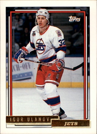 1992-93 Topps Gold #468 Igor Ulanov (10-X313-NHLJETS)