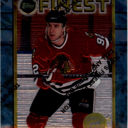 1994-95 Finest Super Team Winners #87 Bernie Nicholls (15-X314-BLACKHAWKS)