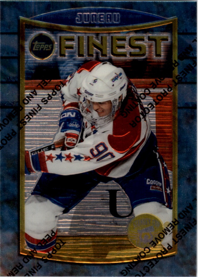 1994-95 Finest Super Team Winners #93 Joe Juneau (12-X314-CAPITALS)