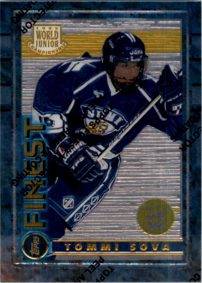 1994-95 Finest Super Team Winners #138 Tommi Sova WJC (12-X314-FINLAND)