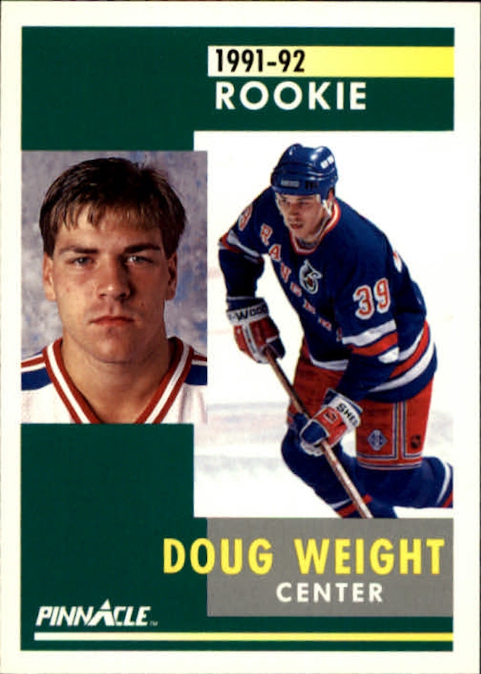 1991-92 Pinnacle #310 Doug Weight RC (10-D5-RANGERS)