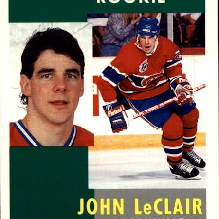 1991-92 Pinnacle #322 John LeClair RC (10-X315-CANADIENS)